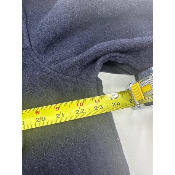 LL Bean Signature Wool Blend Half Zip Pullover Jacket Men's Size L Navy - Picture 4 of 5